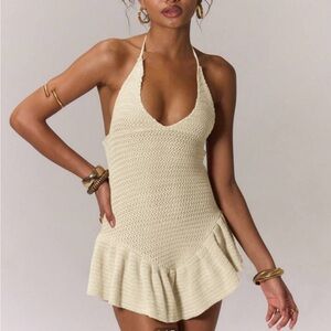 Crochet mini dress